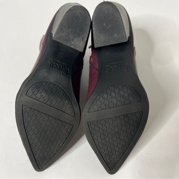 Circus by Sam Edelman Cal Womens Deep Plum Ankle Boots Size 8.5 M - Picture 7 of 7